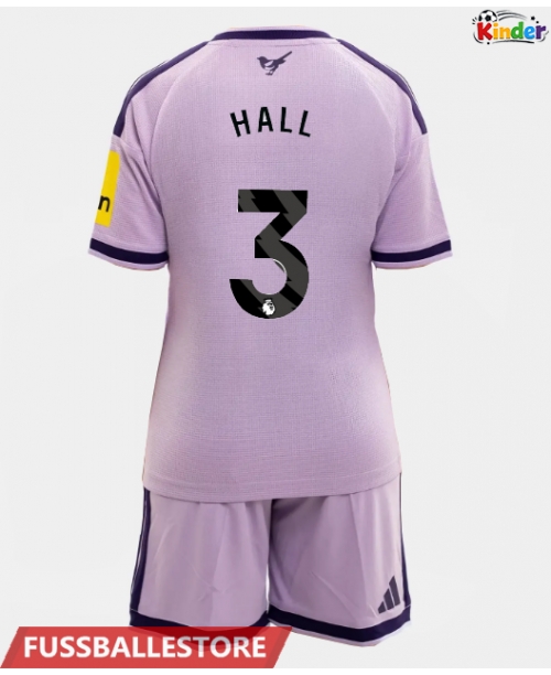 Günstige Newcastle United Lewis Hall #3 3rd trikot Kinder 2026-27 Kurzarm (+ Kurze Hosen)